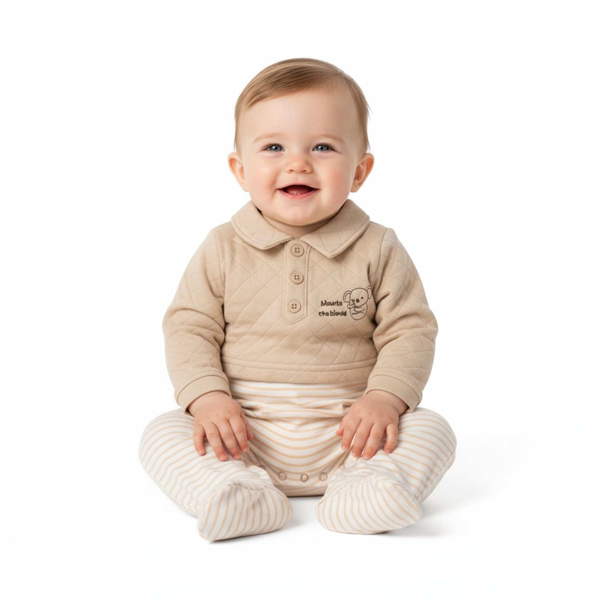 My Little Chick BIS-2020-2590 All sizes = 5035320025902 ML2020-2590-T Quilted "New to the World" All In One (NB-6m)