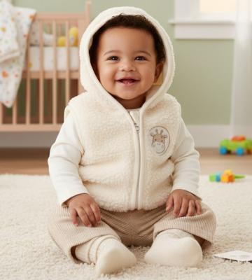 ML2020-2656T  Corduroy "Giraffe" 3 Piece Gilet Set  (0-9 months)