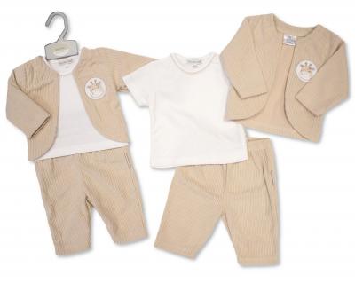 My Little Chick BIS-2020-2657 5035320126579 ML2020-2657T Chunky Rib "Giraffe" 3 Piece Set (0-9 months)