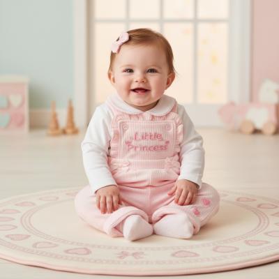 ML2020-2689   Little Princess Dungaree & Top  (Nb - 6m)