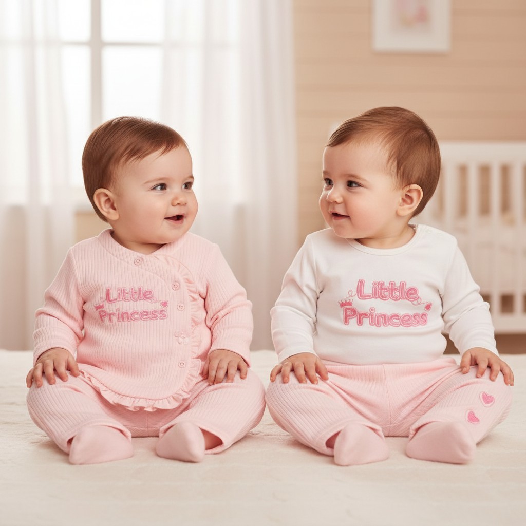 My Little Chick BIS-2020-2690 503532012690 6 ML2020-2690 Little Princess Jacket, Trousers & Top (NB - 6m)