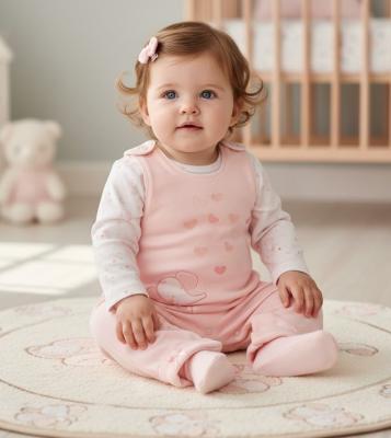 ML2020-2692    Elephant Dungaree & Top Set  (Nb-6 months )
