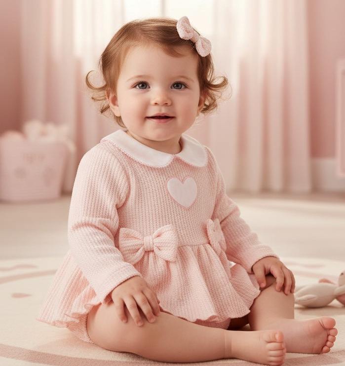 My Little Chick BIS-2020-2699  ML2020-2699 Ribbed Skirted Bodysuit (Newborn - 9 months)