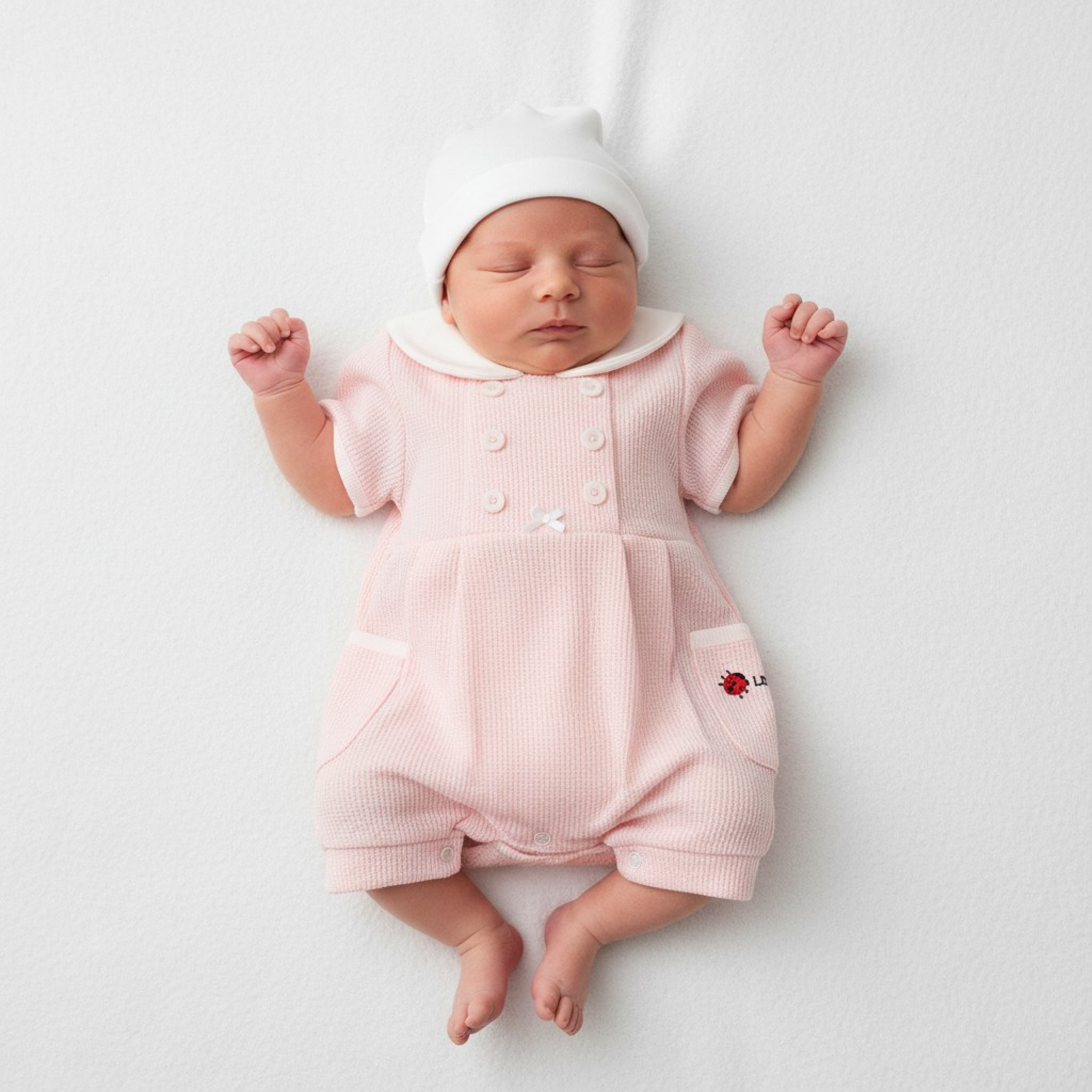 My Little Chick BIS-2099-2192 5035320421926 ML2099-2192-P "Little Lady" Gingham Romper Set (NB-3 Months)