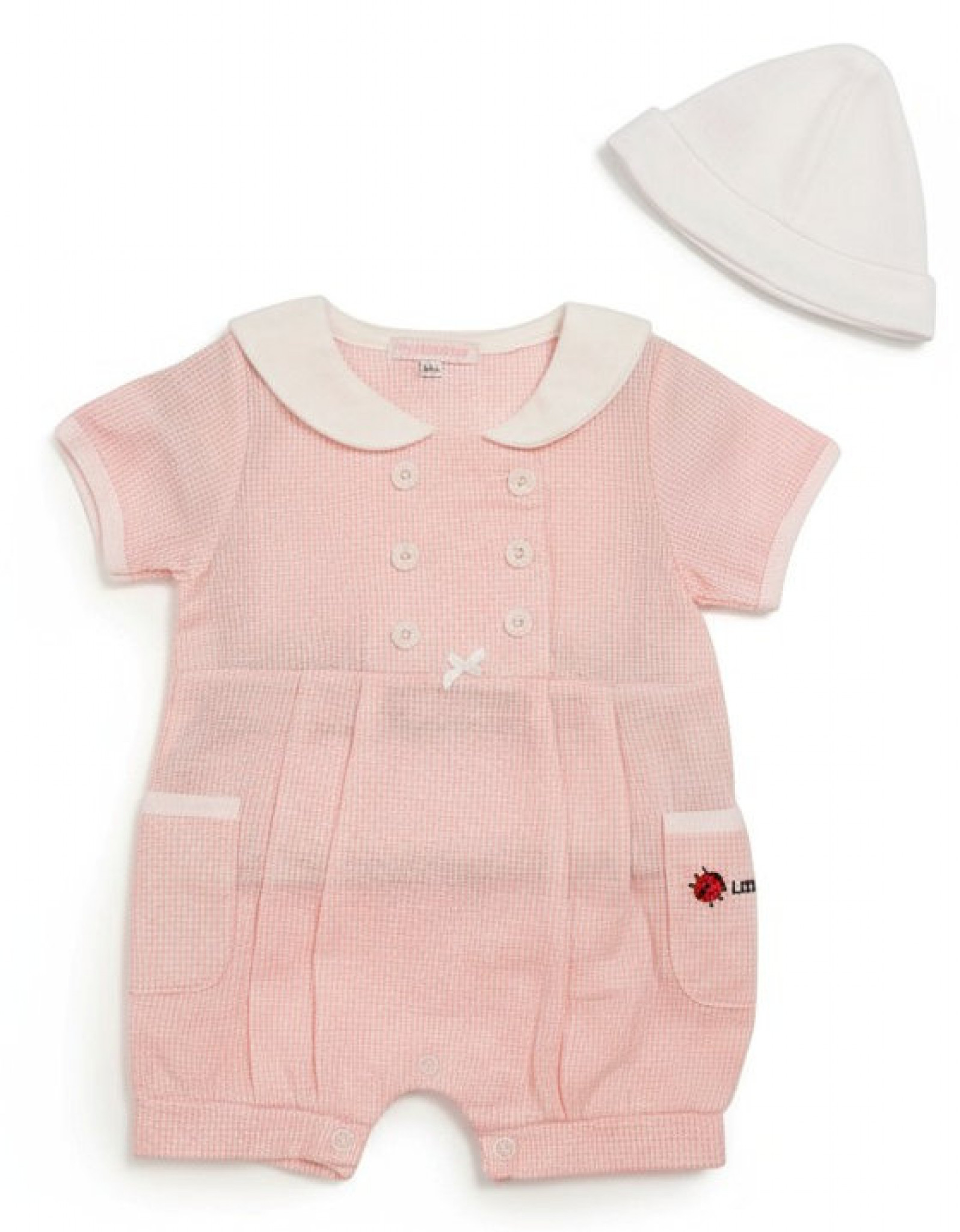 My Little Chick BIS-2099-2192 5035320421926 ML2099-2192P "Little Lady" Gingham Romper Set (NB-3 Months)