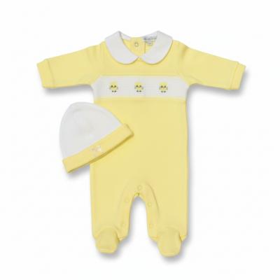 ML2120-6085-Y  Smocked Owl All In One Set  (NB-6m)