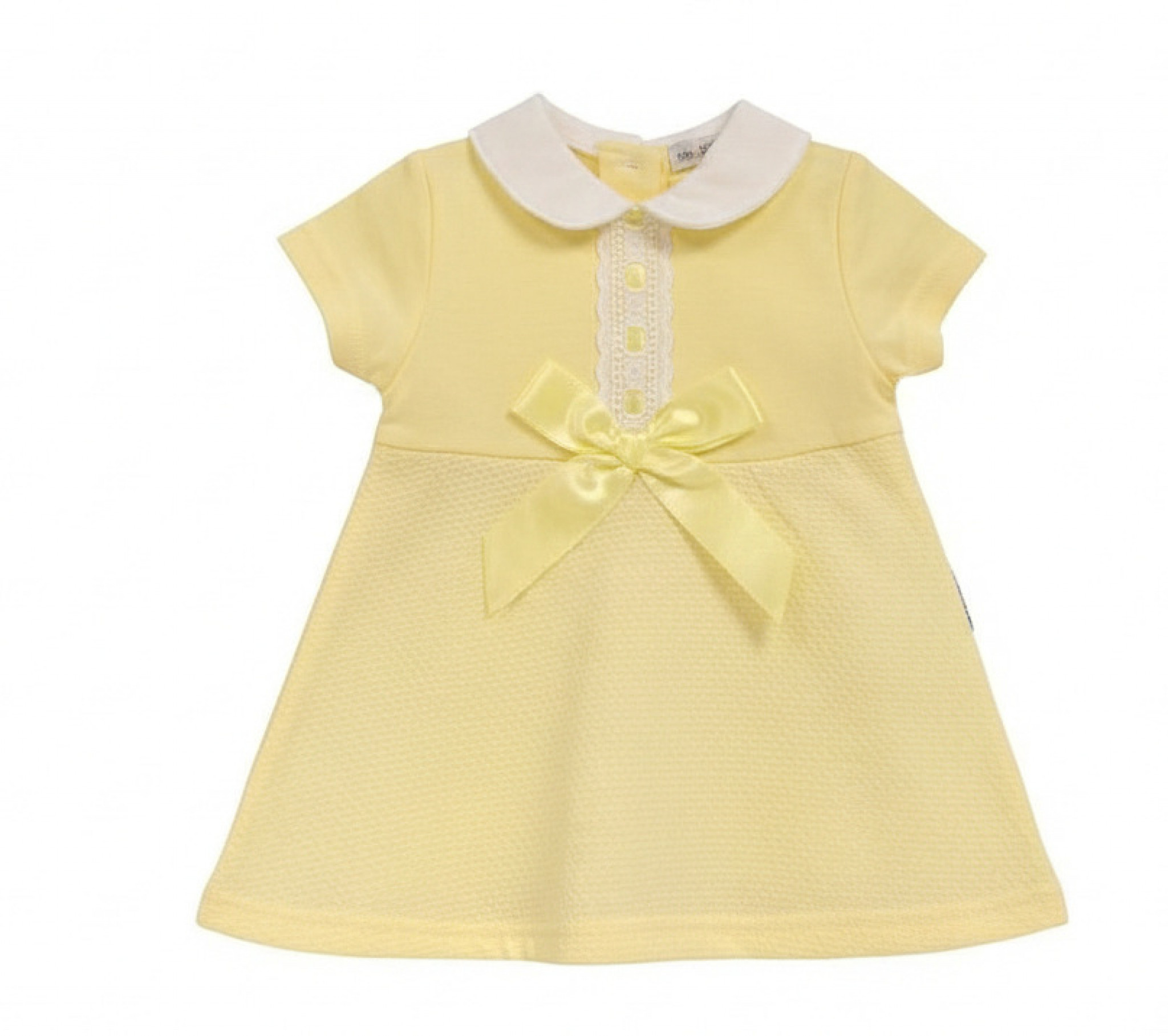 My Little Chick BIS2120-6124 5035320161242 ML2120-6124Y Bow and Lace Dress (Newborn - 6 months)
