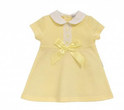 ML2120-6124Y  Bow and Lace Dress  (Newborn - 6 months)