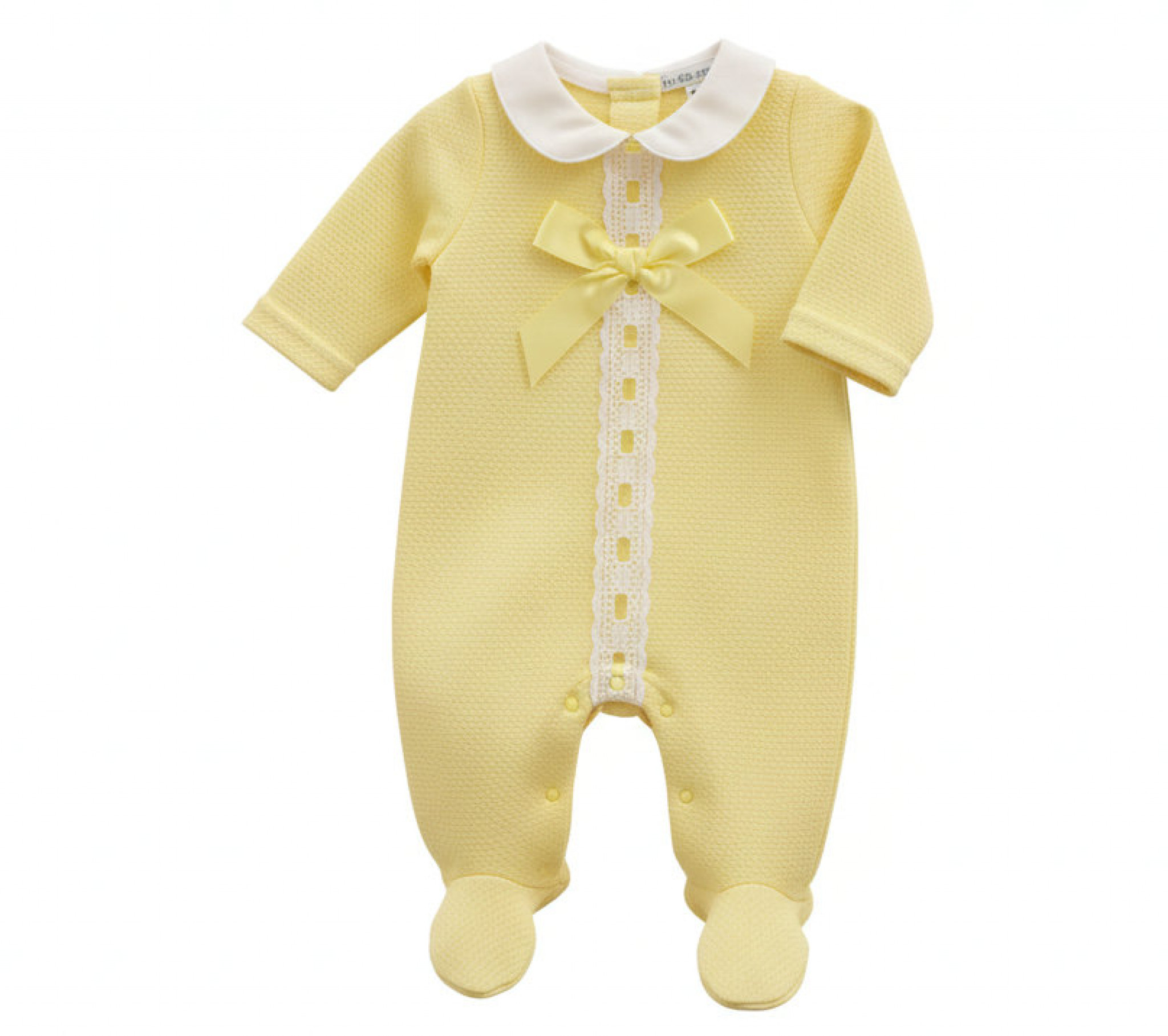 My Little Chick BIS2120-6125 5035320161259 ML2120-6125Y Bow and Lace All In One (Newborn - 6 months)