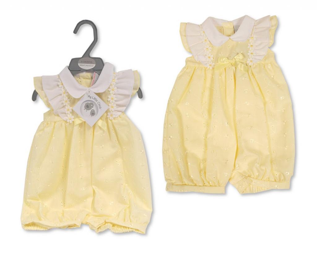 My Little Chick BIS-2120-6154 5035320161549 ML2120-6154 "Daisy" Romper (Nb-6 months)