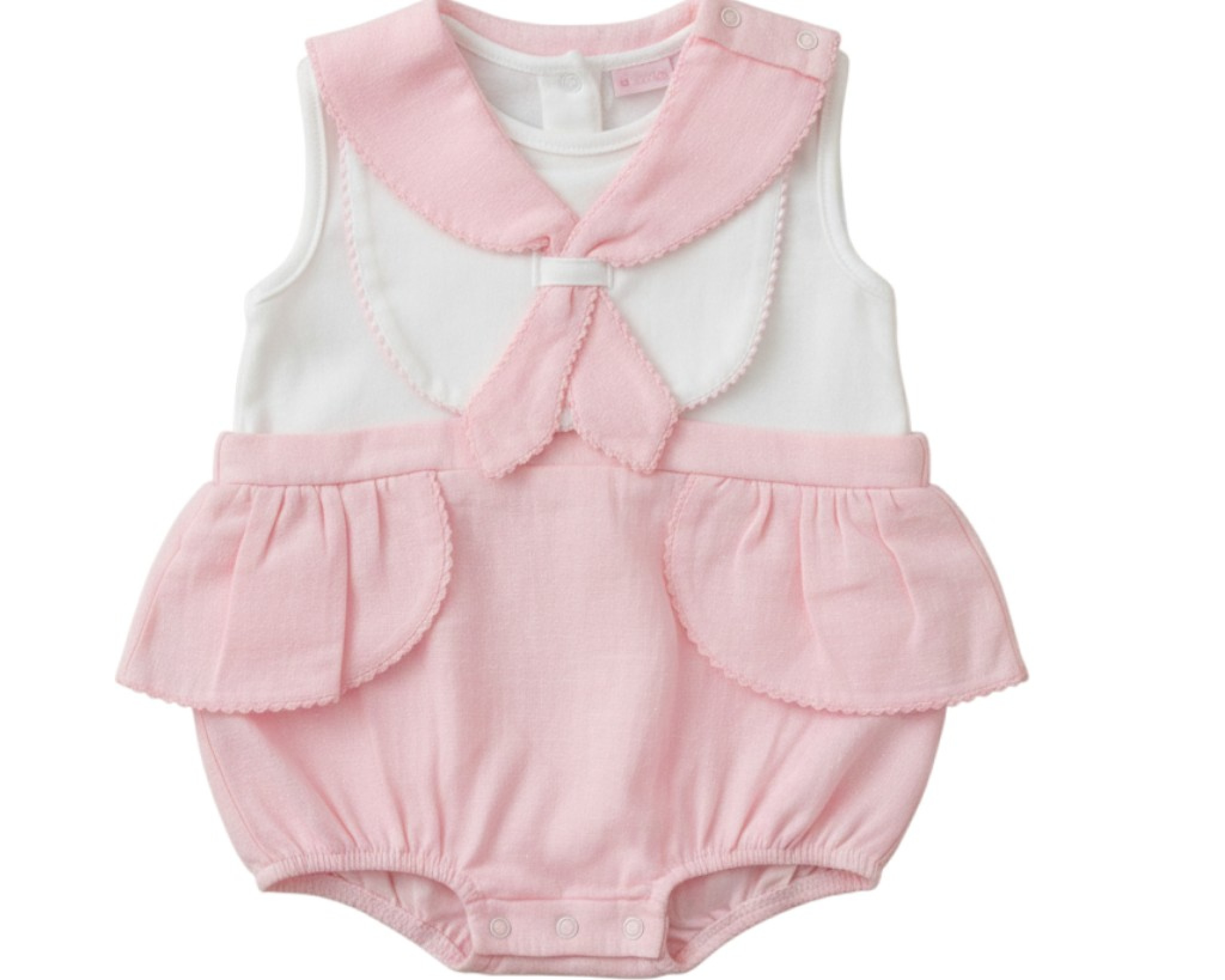 My Little Chick 2120-6196 5035320161969 ML2120-6196P Sailor Romper Set removeable bib (NB - 6 months)