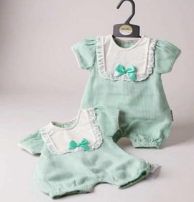 My Little Chick 2120-6206 5035320162065 ML2120-6206-G "Bow and Lace" Romper (Newborn - 6 months)