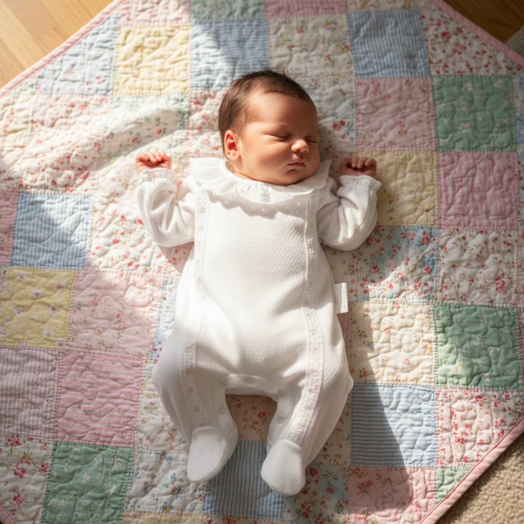 My Little Chick 2120-6210 5035320112107 ML2120-6210-W White "Lace and Ribbon" All In One (NB-6m)