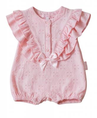 My Little Chick Bis-2120-6287 5035320162881 ML2120-6288-P Broderie Anglaise Romper (Newborn - 6 months)