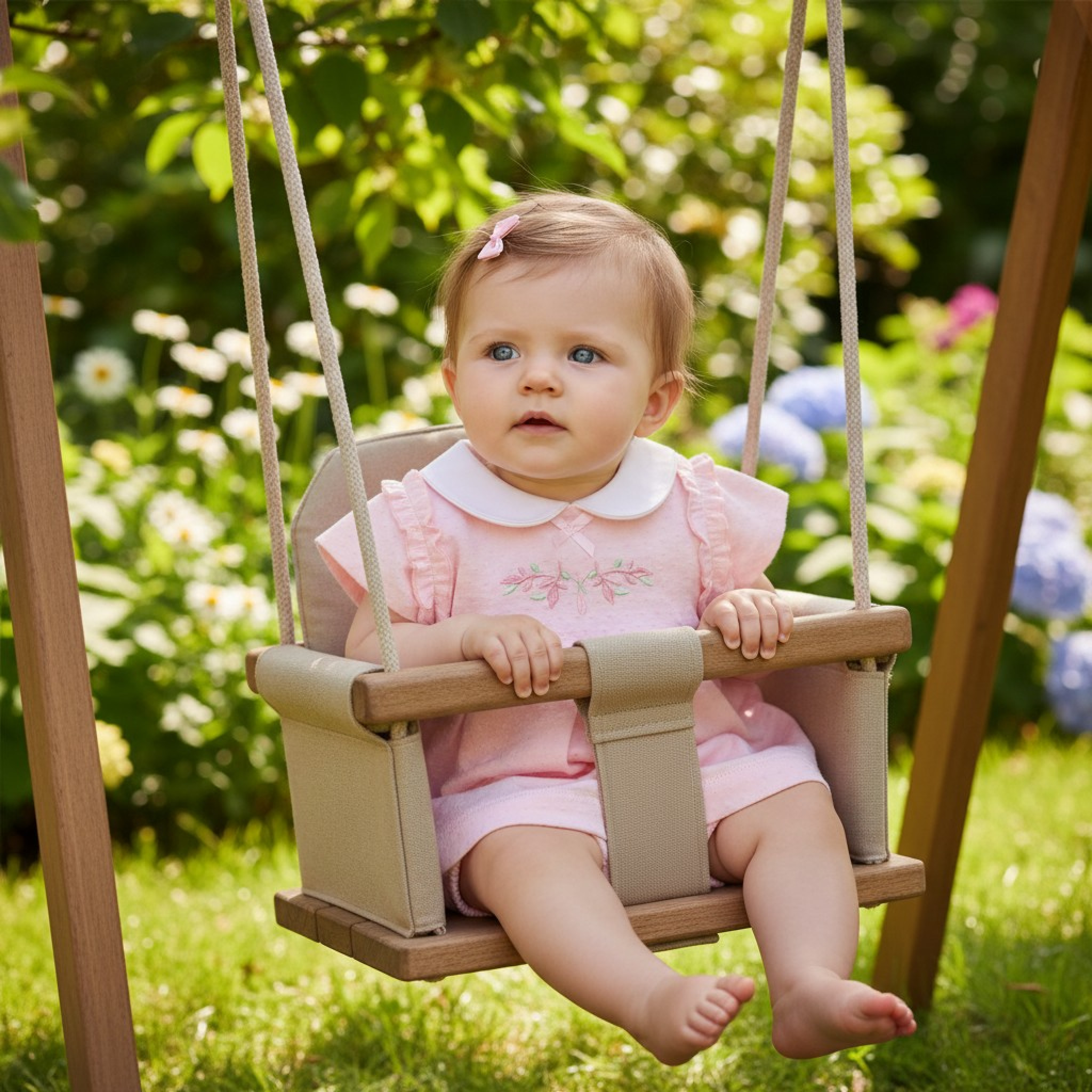 My Little Chick Bis-2120-6298 5035320162980 ML2120-6298-P "Flowers" Shorts Set (Newborn - 6 months)