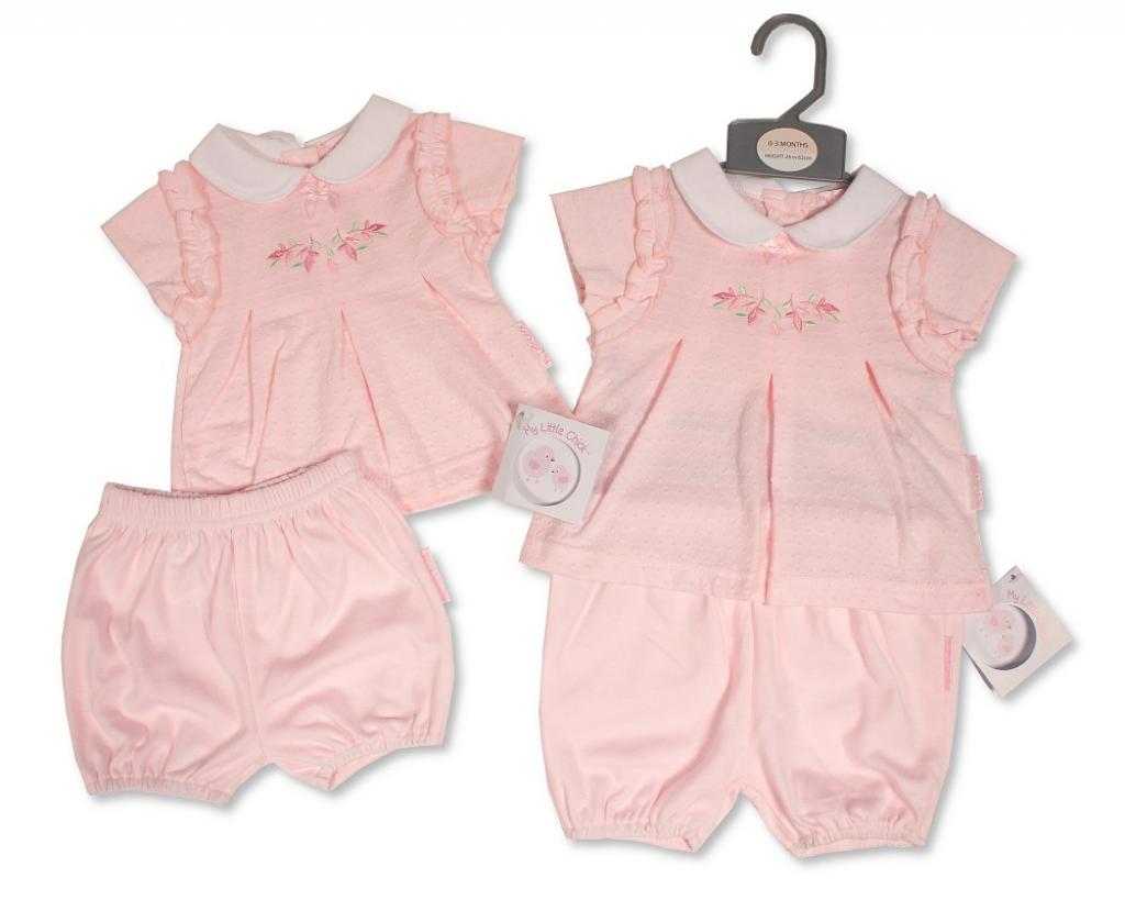 My Little Chick Bis-2120-6298 5035320162980 ML2120-6298 "Flowers" Shorts Set (Newborn - 6 months)