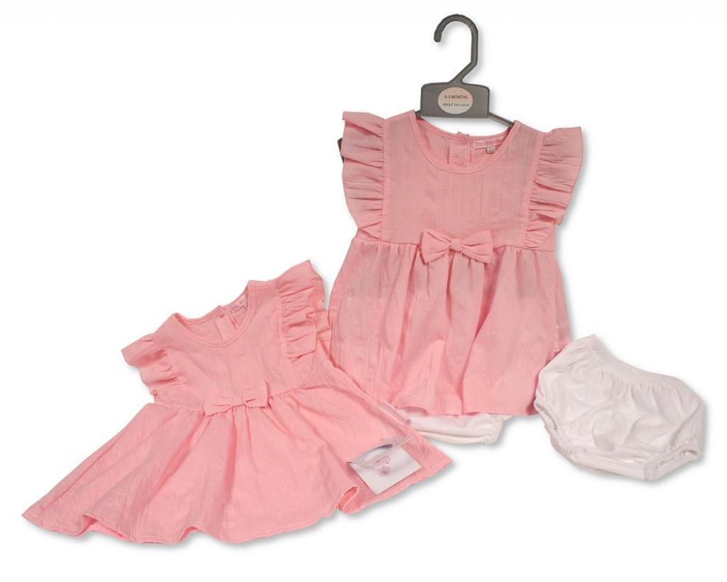 My Little Chick Bis-2120-6301 5035320163017 ML2120-6301 "Bow" Dress Set (Newborn - 6 months)