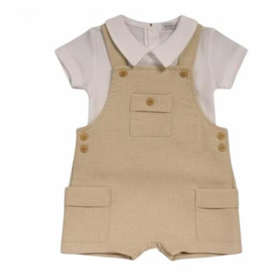 My Little Chick Bis-2120-6334 5035320163345 ML2120-6334T Short Dungaree Set (NB-6 months)