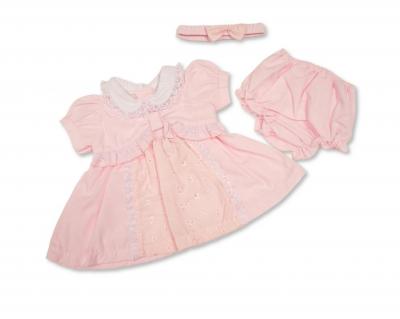 ML2120-6369  Ruffles and Lace Dress Set  (6-24 months)