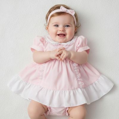 ML2120-6367p  Ruffles and Lace Dress Set  (6-24 months)