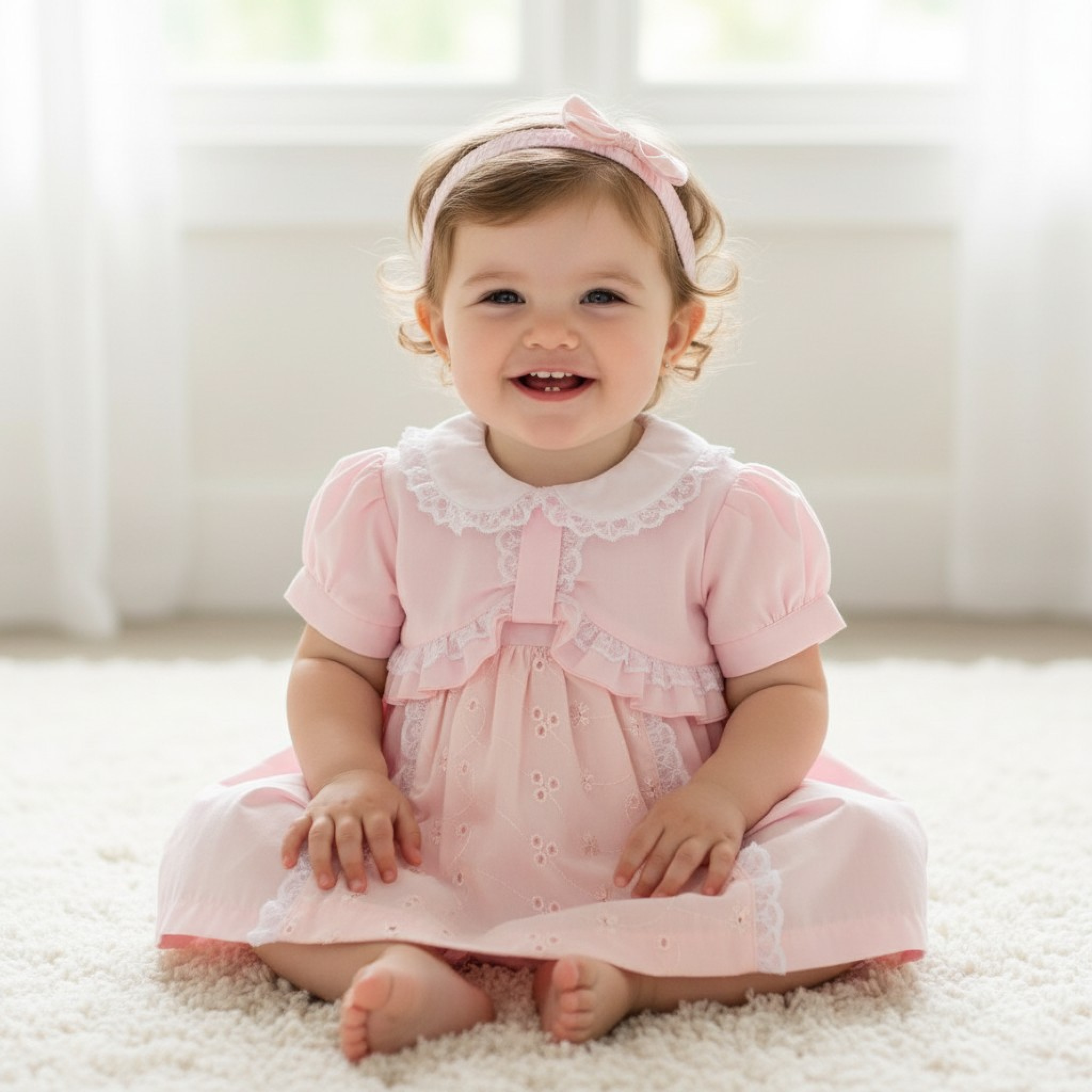 My Little Chick BIS2120-6369 5035320063690 ML2120-6369 Ruffles and Lace Dress Set (6-24 months)