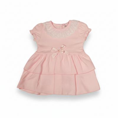 My Little Chick   ML2120-6404P Honey comb Tiered Dress  ( Newborn - 9 months)