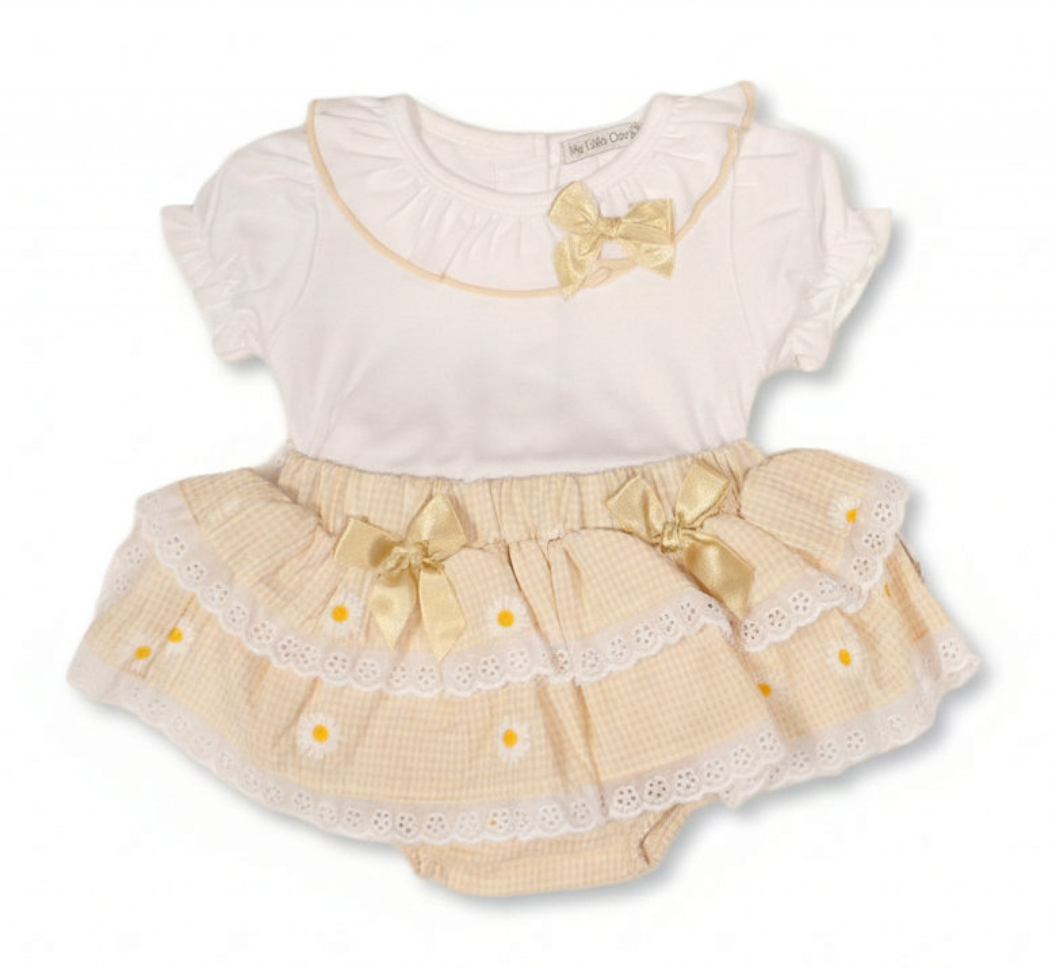 My Little Chick   ML2120-6438 Jam pant skirt & top set Daisy (Newborn -9 months)