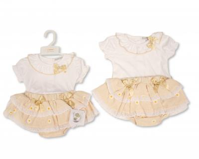 My Little Chick   ML2120-6438 Jam pant skirt & top set Daisy (Newborn -9 months)