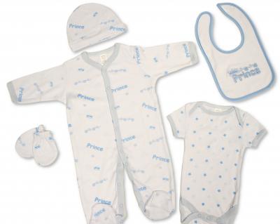 My Little Chick GP-25-1335S  ML25-1335-S "Prince" 5 Piece Set (NB-6 months)
