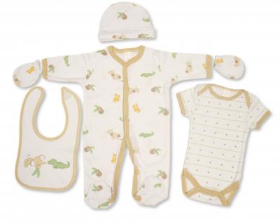My Little Chick GP-25-1340S  ML25-1340B "Elephant" 5 Piece Set (NB-6 months)