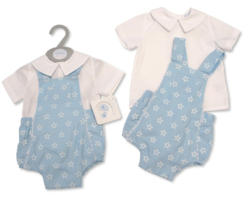 My Little Chick BIS-2100-2320 5035320423203 MLC2100-2320 "Stars and Lace" Romper Set (NB-6m)