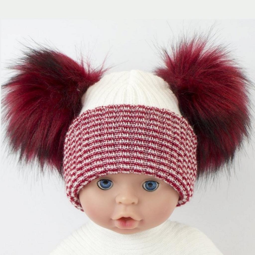 My Little Chick   ML0503-0607R Red Pom Pom Hat (Small/Medium)