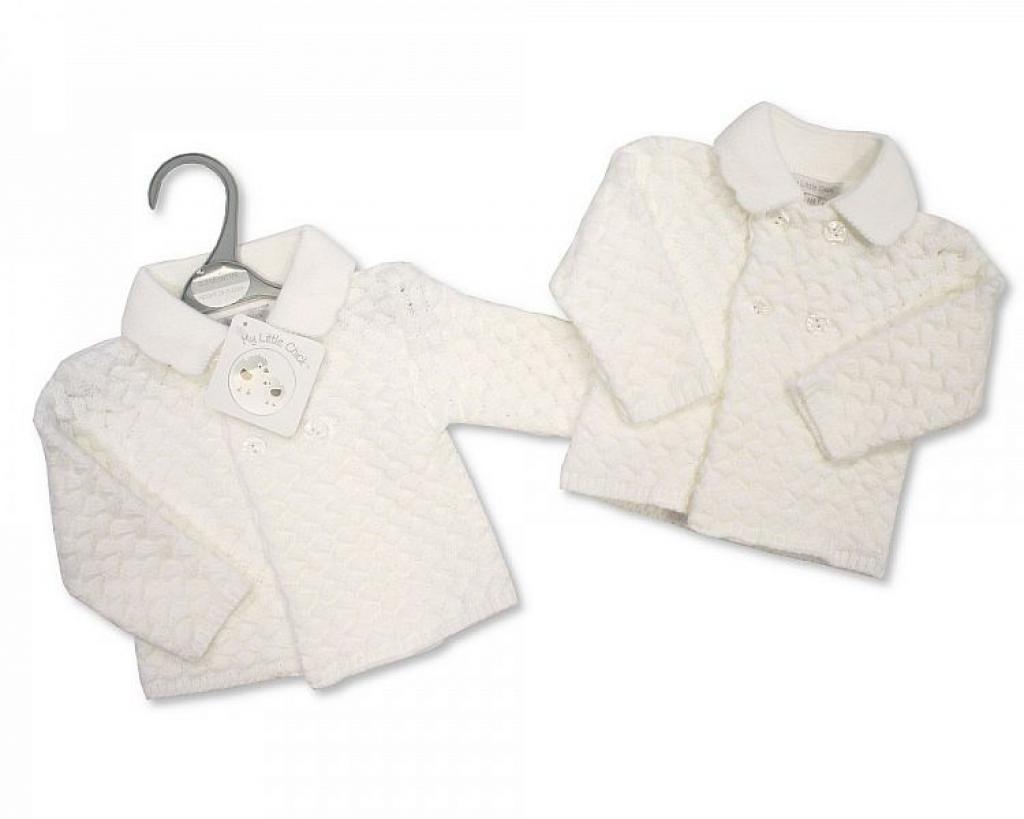 My Little Chick BW-10-792W 5035320107929 MLC10-792W Fancy Knit Jacket (NB-9m)