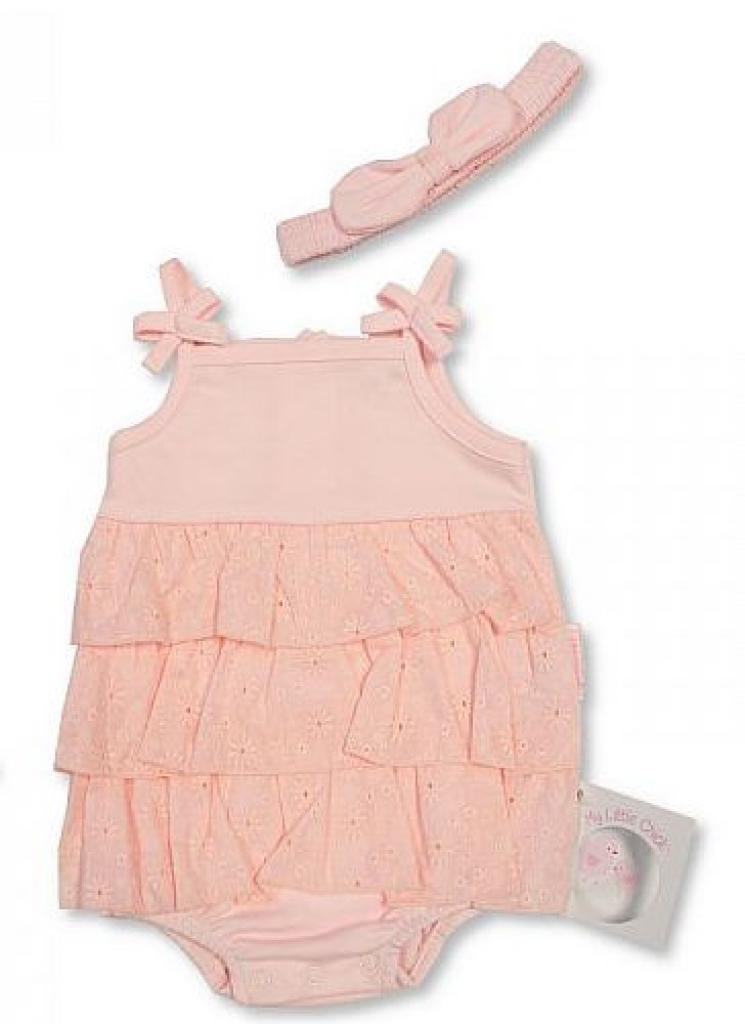 My Little Chick China 503532046046 8 ML2120-6046 Broderie anglaise Frill romper set (nb- 6 months)