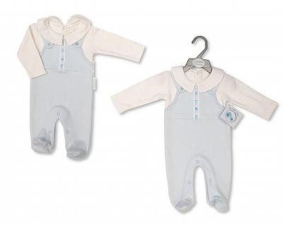 My Little Chick BIS-2020-2490S 5035320424907 MLC2490-S Lace Trim All in one (Newborn - 6 months)