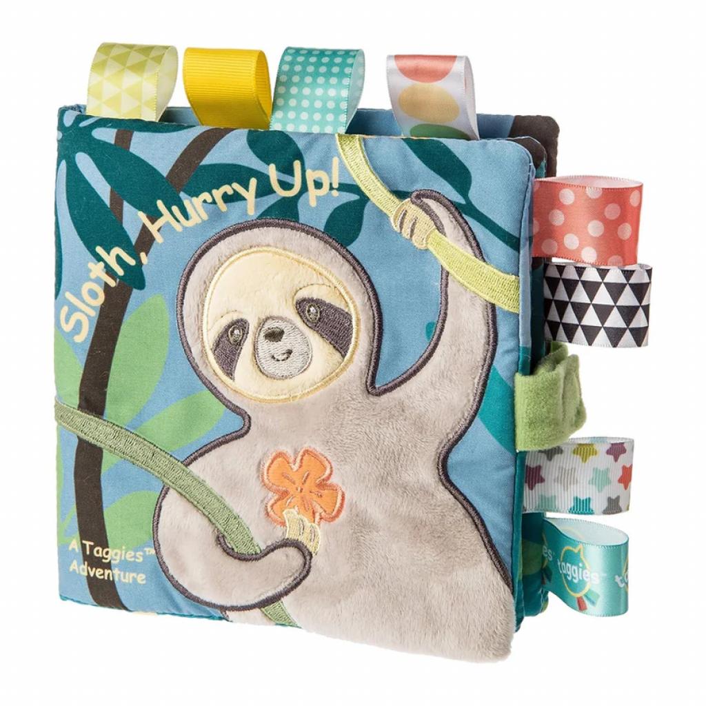 Mary Meyer 40244M  MM40244M Taggies Molasses Sloth Soft book  – 6×6″
