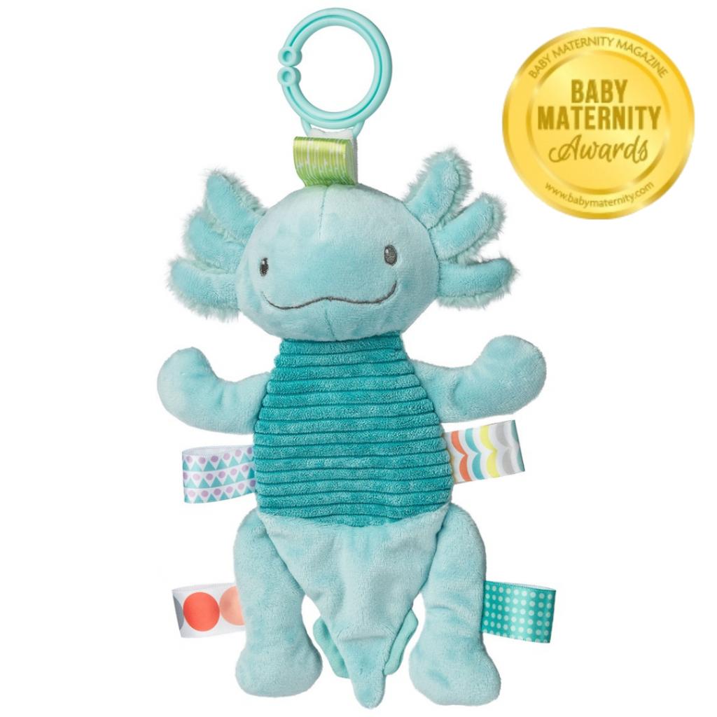 Mary Meyer 41621M 719771416216 MM41621M Taggie Fizzy Axolotl Crinkie  Rattle
