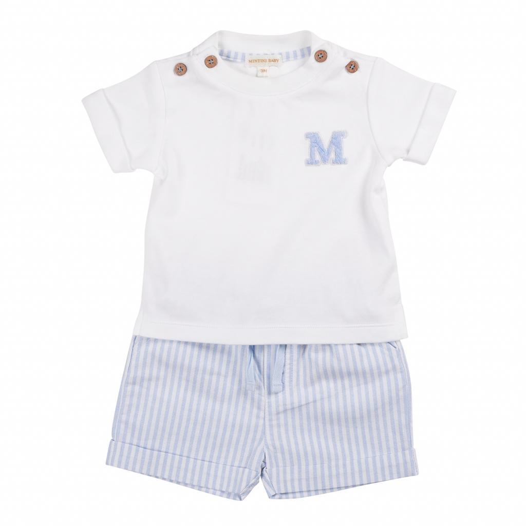 Mintini MB6315E  MMB6315B Mintini Logo Shorts Set( 3-5 years)