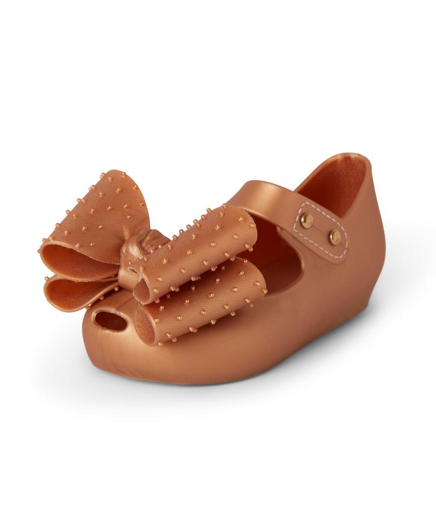 Melia  * MeJane-C-B Camel Jelly Bow Shoes Pack of 12 (EU26-31)