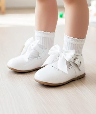 MeKylie-W  White Bow Shoes Pack of 12  (Sizes 3-8)