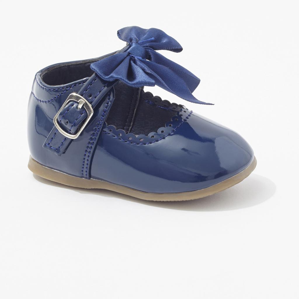 Melia  * MeKylieN Navy Bow Shoes Pack of 12 (Sizes 3-8)