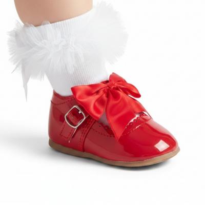 MeKylieR Red Bow Shoes Pack of 12 (Sizes 3-8)