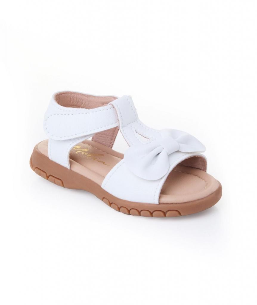 Melia  * MeMatildaW-A White Bow Sandal Pack of 12 (EU 20-25)