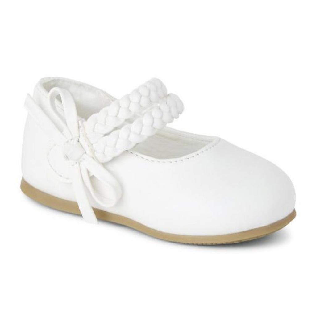 Melia Ophelia * MeOpheliaW White Braided Shoes Pack of 12 (Sizes 3-8)