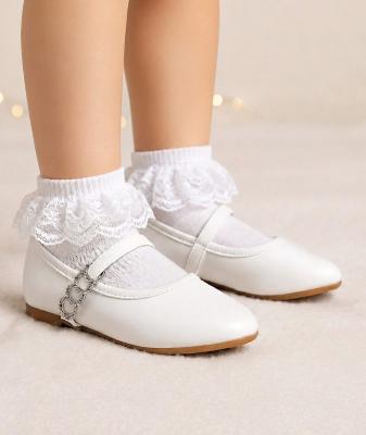 MePaloma-W-A   White Rhinestone Flats Pack of 12  (EU25-29)