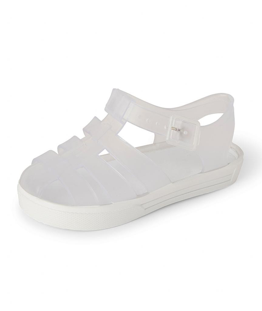 Melia  * MeParker-W-A White Jelly Shoes Pack of 12 (EU22-27)