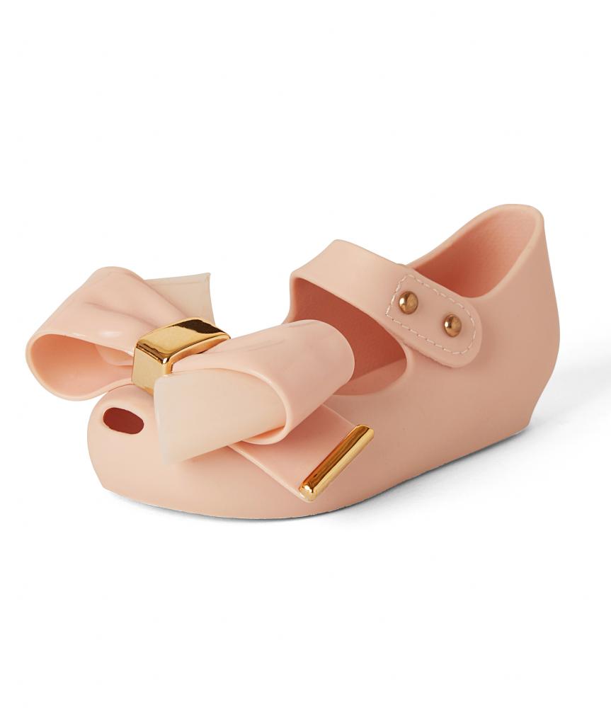 Melia  * MeRoxyP-A Pink Jelly Bow Shoes Pack of 12 (EU20-25)