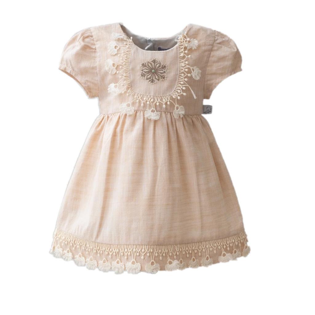 MiniBorn baby China 8682472266775 Mi3236-B Tassel Dress( 6-24 months)