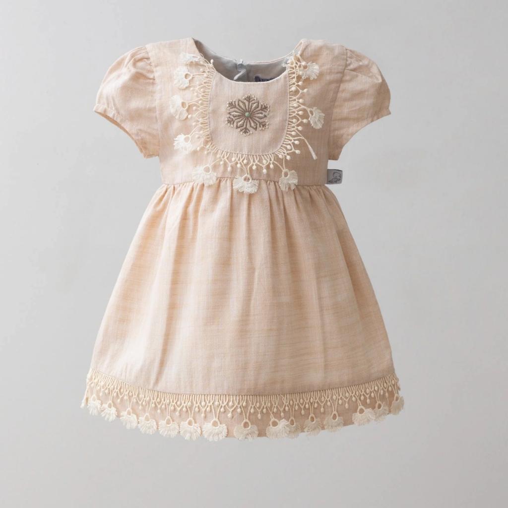 MiniBorn baby China 8682472266775 Mi3236-Be Tassel Dress( 6-24 months)