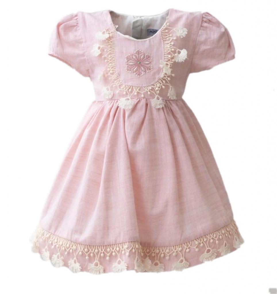 MiniBorn baby China 8682472266775 Mi3236P Tassel Dress( 6-24 months)